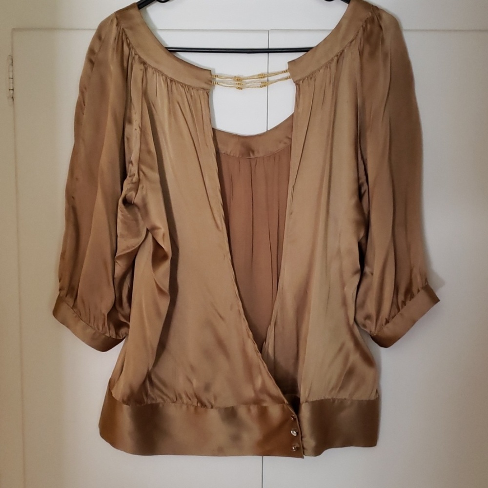 Gold Silk shirt - Picture 2 of 2